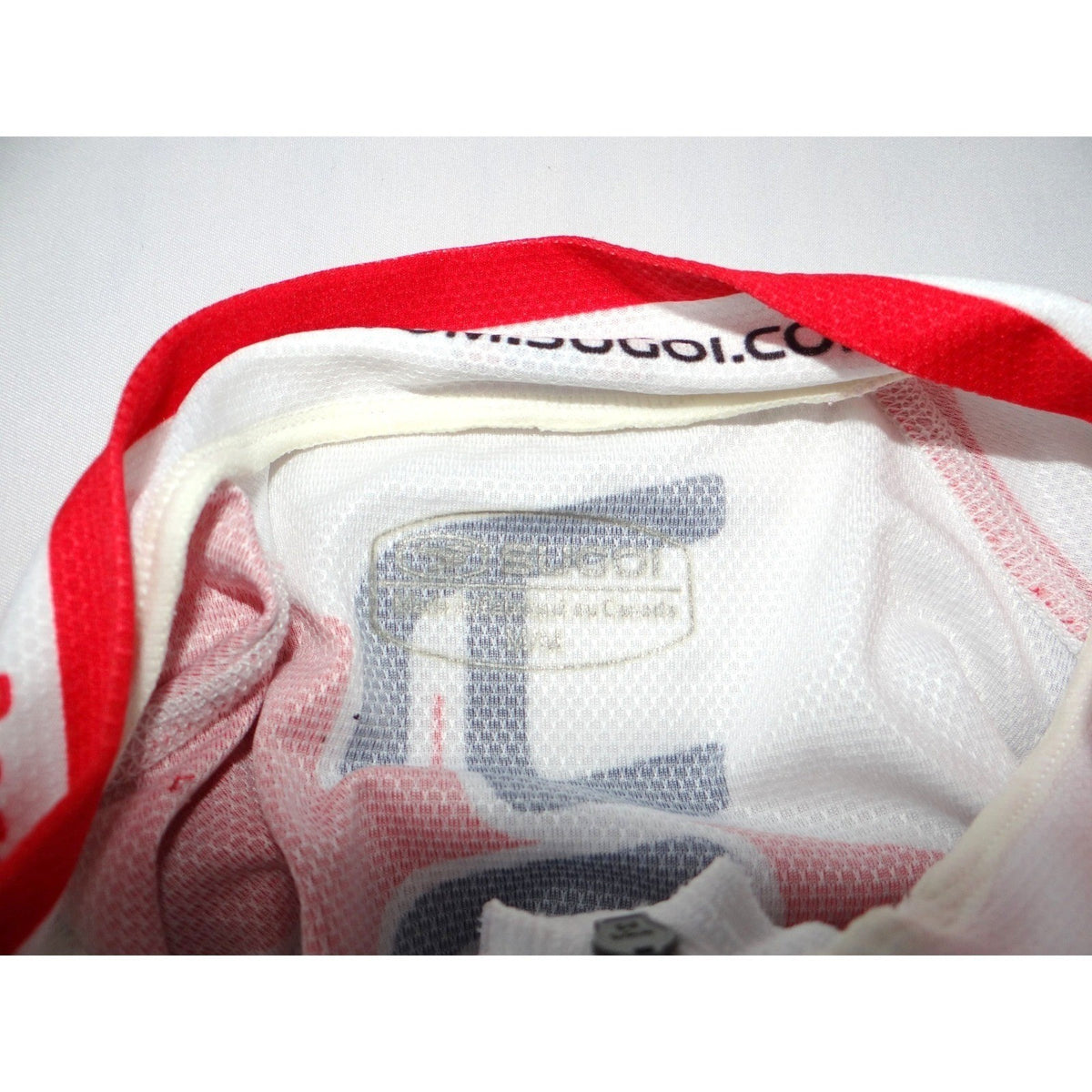 SUGOI Men's Cycling Jersey Short Sleeve Red White Cynergy Cycles Performance Fit1
