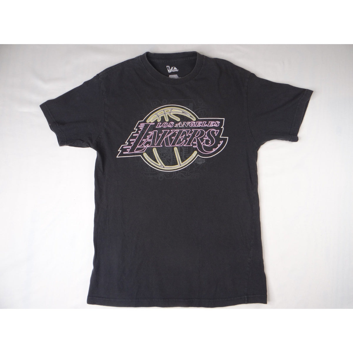 Los Angeles Lakers Kobe Bryant 24 Majestic NBA Basketball T Shirt Mens M