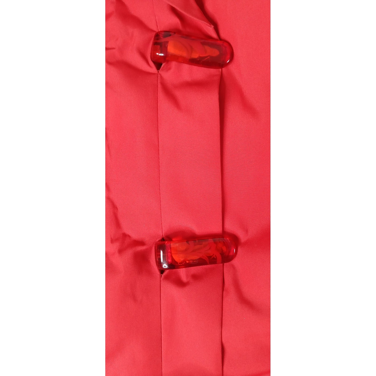 Vintage Drizzle Women's Red Hooded Belted Trench Coat Rain Jacket Size 14R8