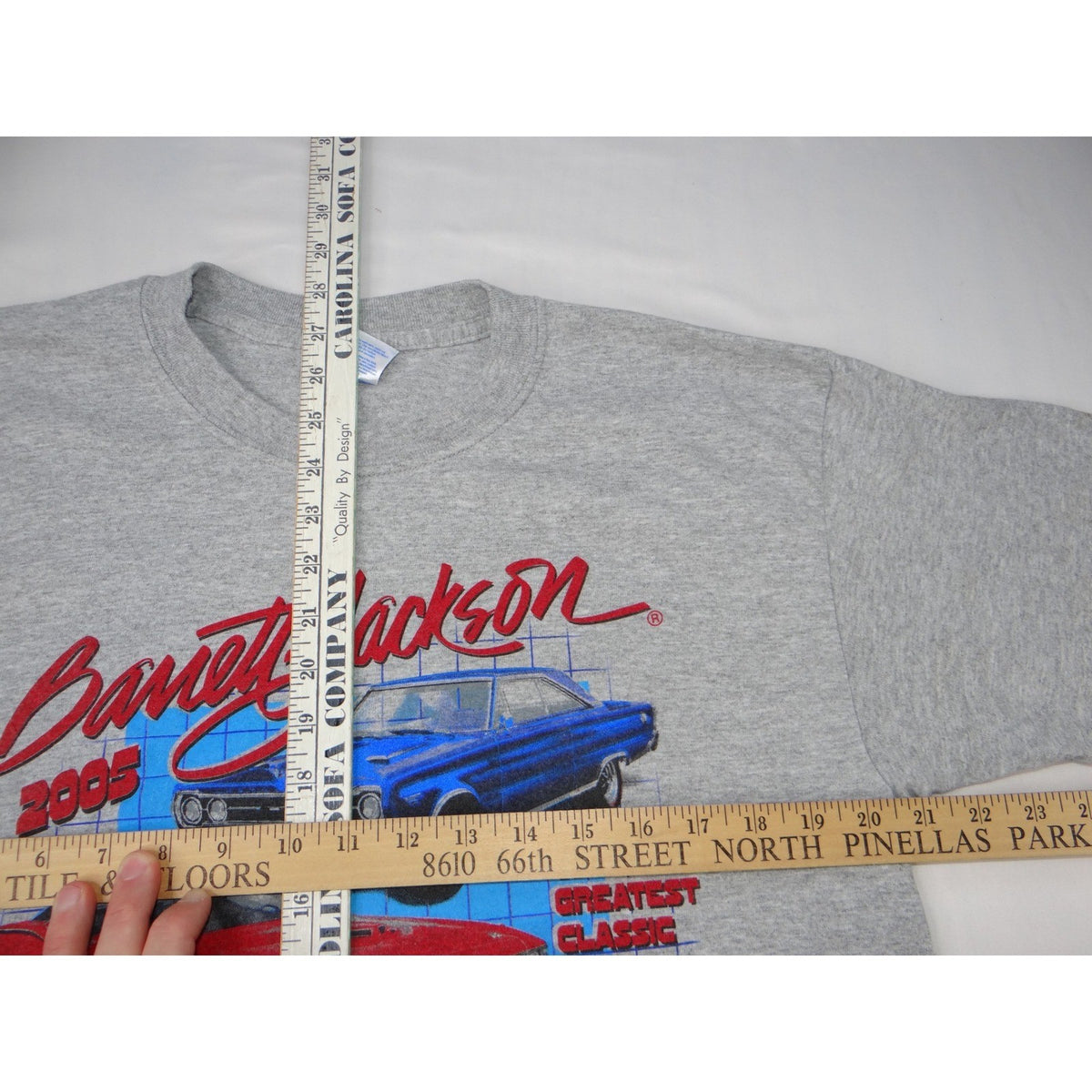 Vintage Mens Large Gray 2005 Barrett Jackson Scottsdale Arizona Hemi TShirt5