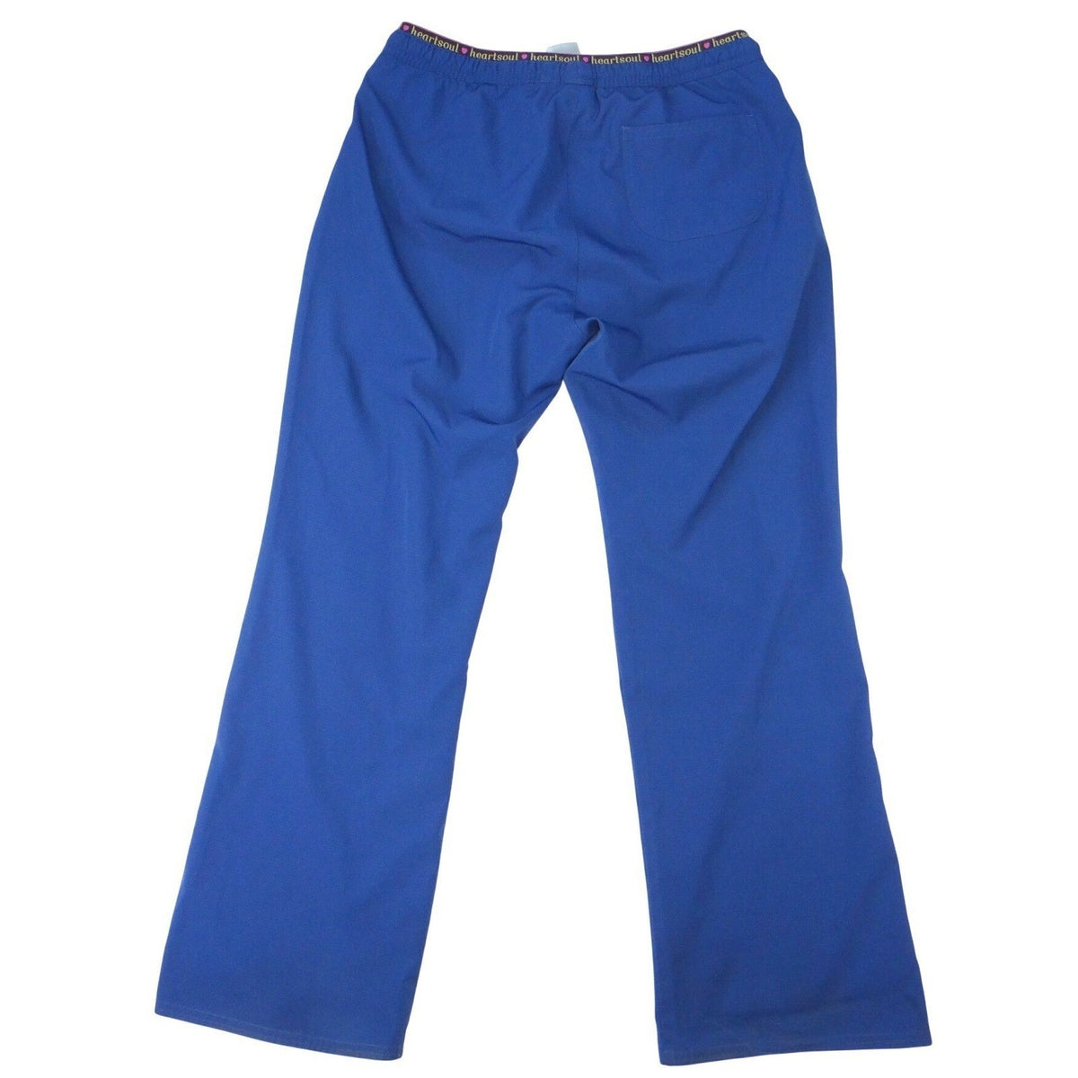 Heartsoul Petite Blue Scrub Pants Drawstring Waist Pockets Flare Leg3