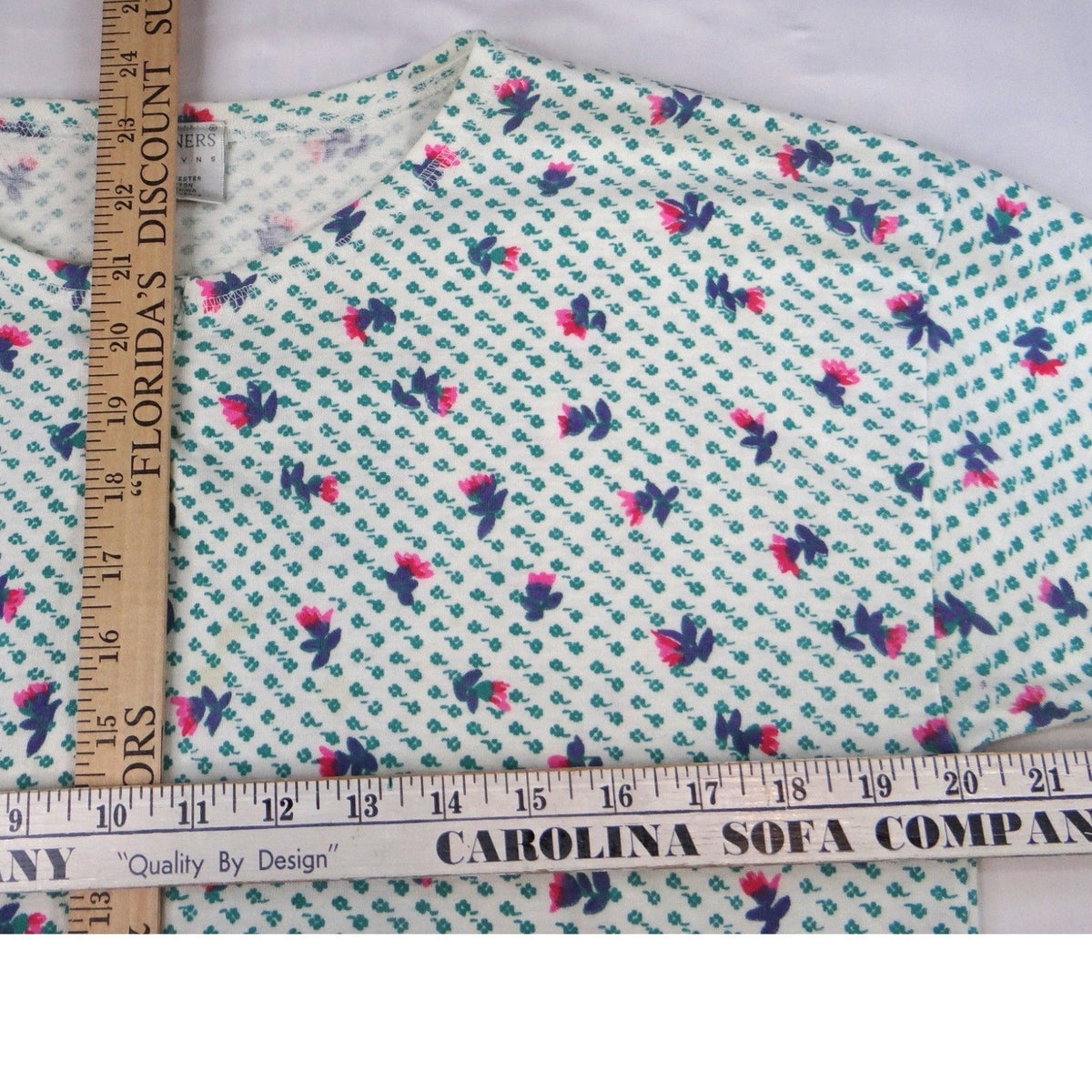 PARTNERS Mervyns Womens Size Small Floral Print V Neck Short Sleeve Top8