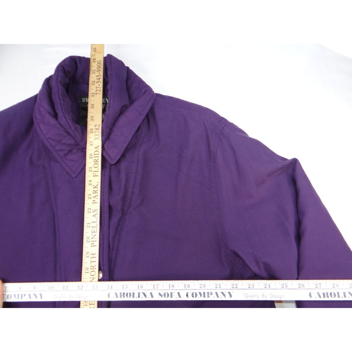 Bromley Sport Purple Quilted Lined Zip Jacket Women Sz L Thermo Loft Insulation8