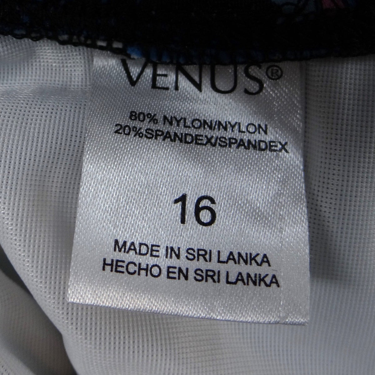 Venus Womens Floral V Neck One Piece Swimsuit Multicolor Ruched Size 161