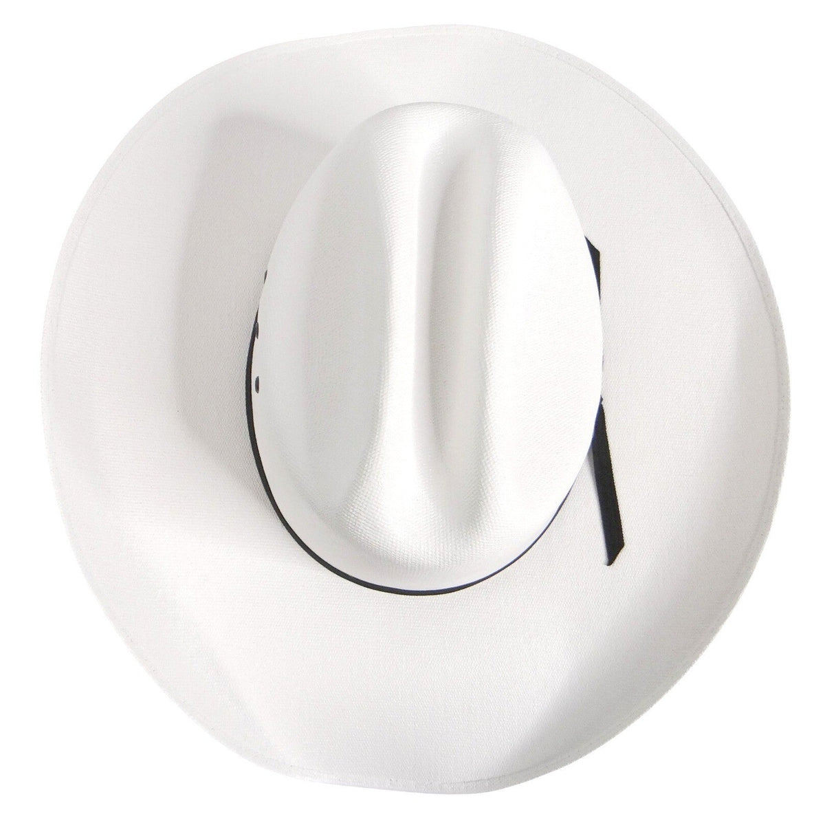 Smithbilt White Straw Cowboy Hat Cattleman Crease Wide Brim Western Hat 21824