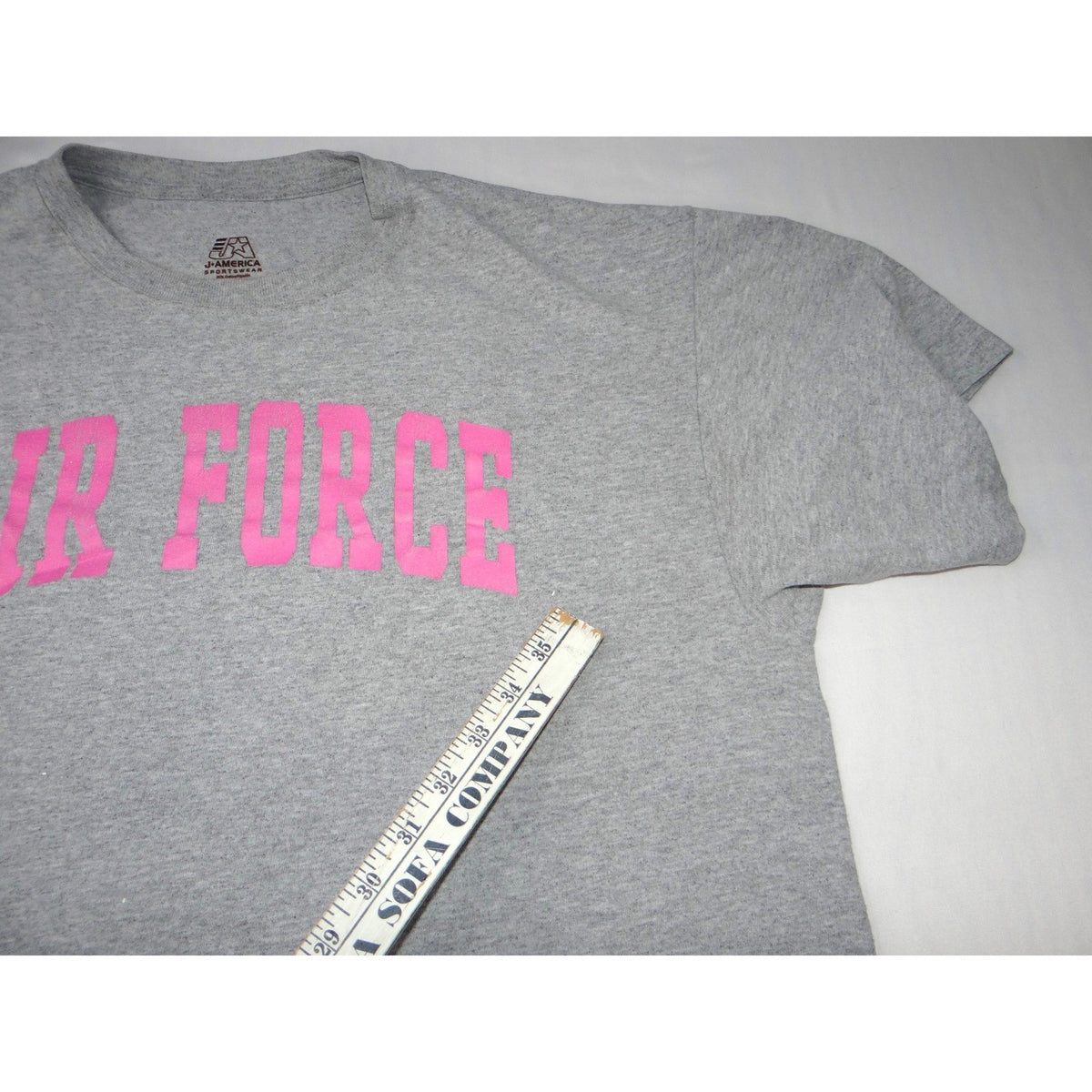 J America Sportswear Air Force Pink Graphic T Shirt XL Tee