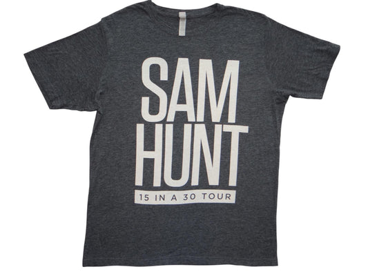 Sam Hunt 15 in a 30 Tour T-Shirt0