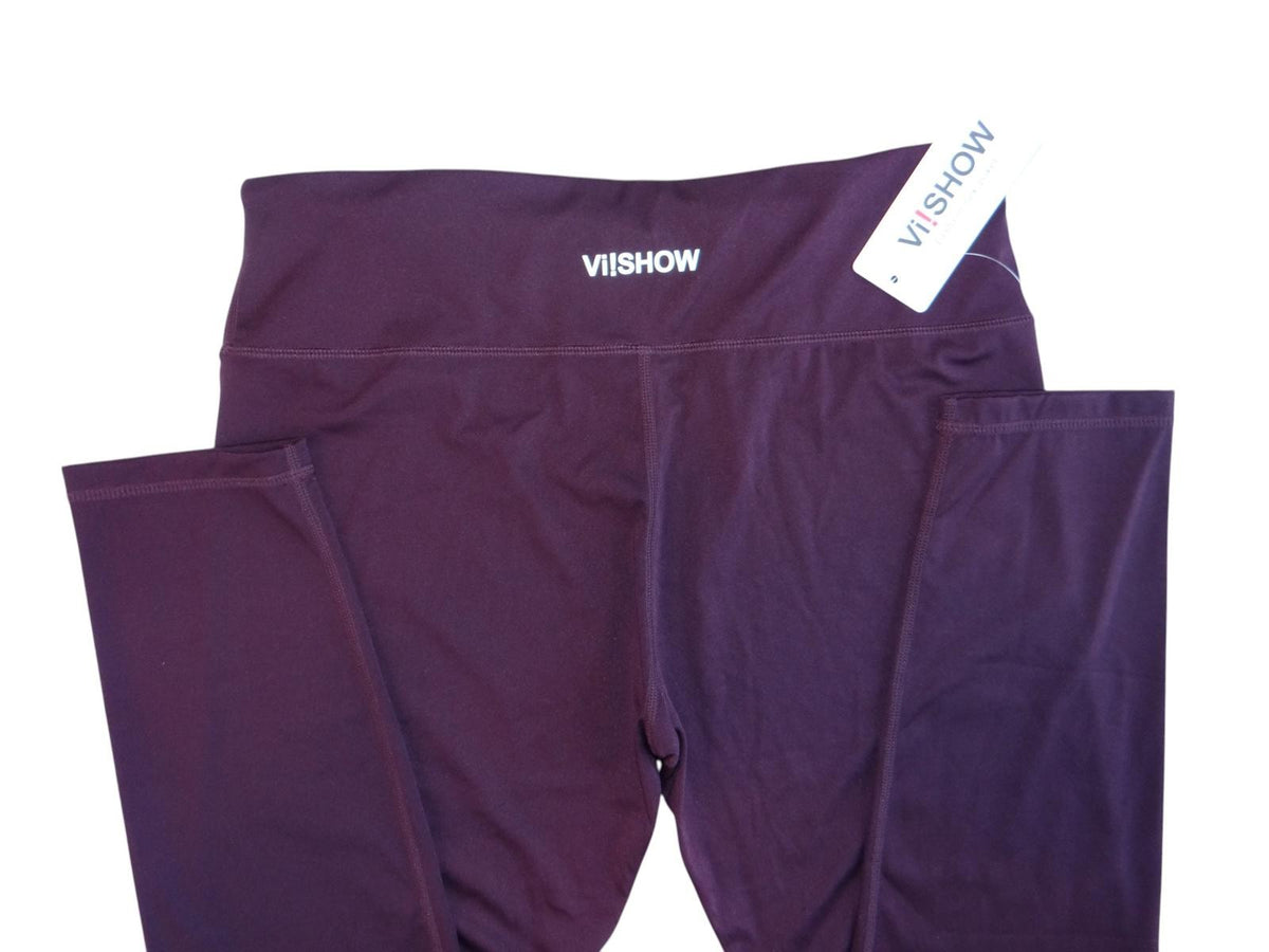 VISHOW Women's Burgundy Leggings - XL