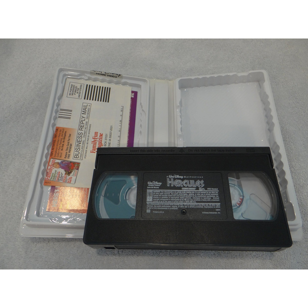 Disney Hercules VHS 1998 Masterpiece Collection Clamshell Case G Rated