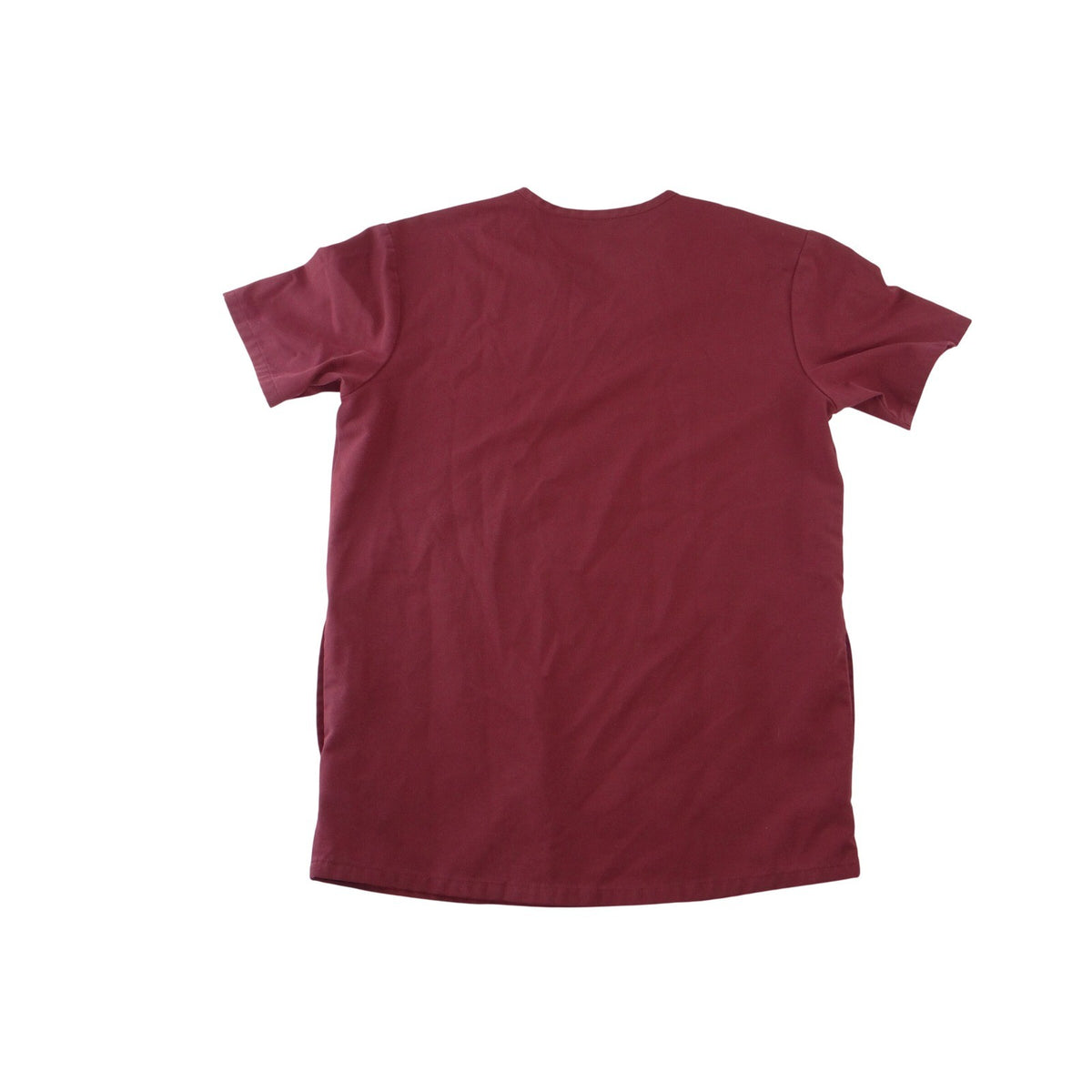 FIGS Technical Collection Women Maroon Burgundy V-Neck Scrub Top XS2