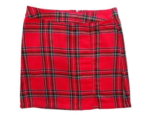 No Boundaries Red Plaid Skirt for Kids
