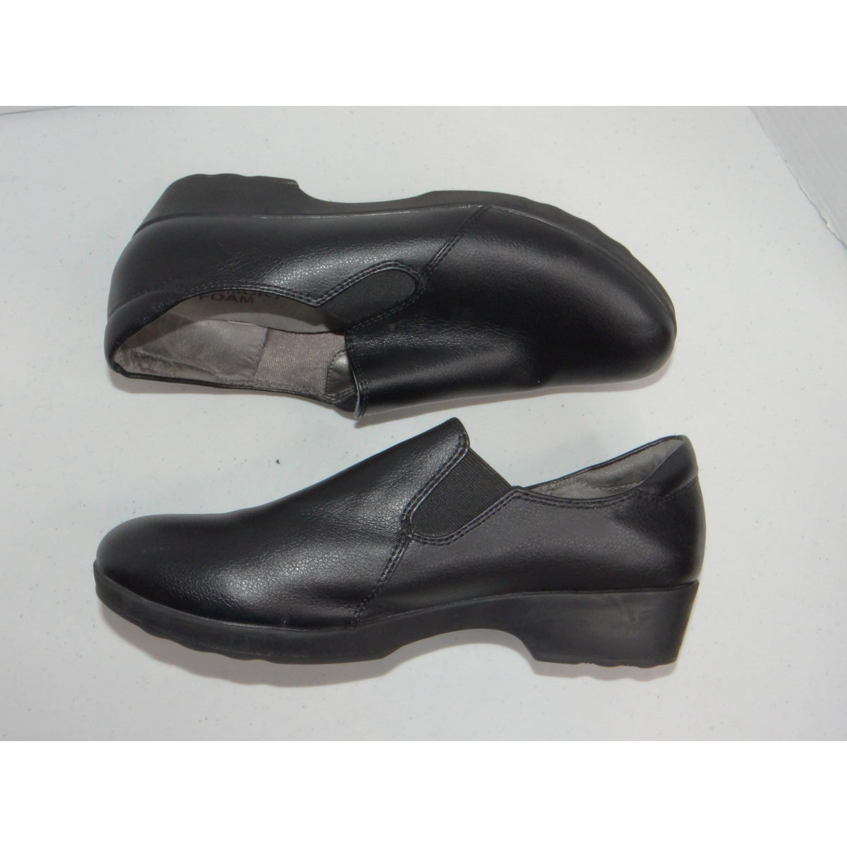 LifeStride Worklife Black Slip On Loafers Memory Foam Comfort Shoes 10M 33911