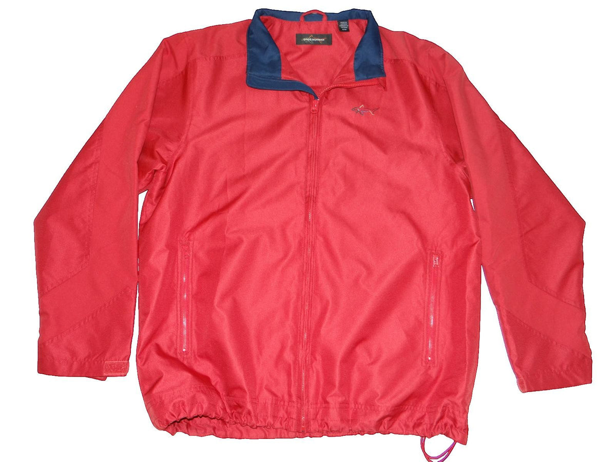 Greg Norman Men's Red Windbreaker Jacket Medium0