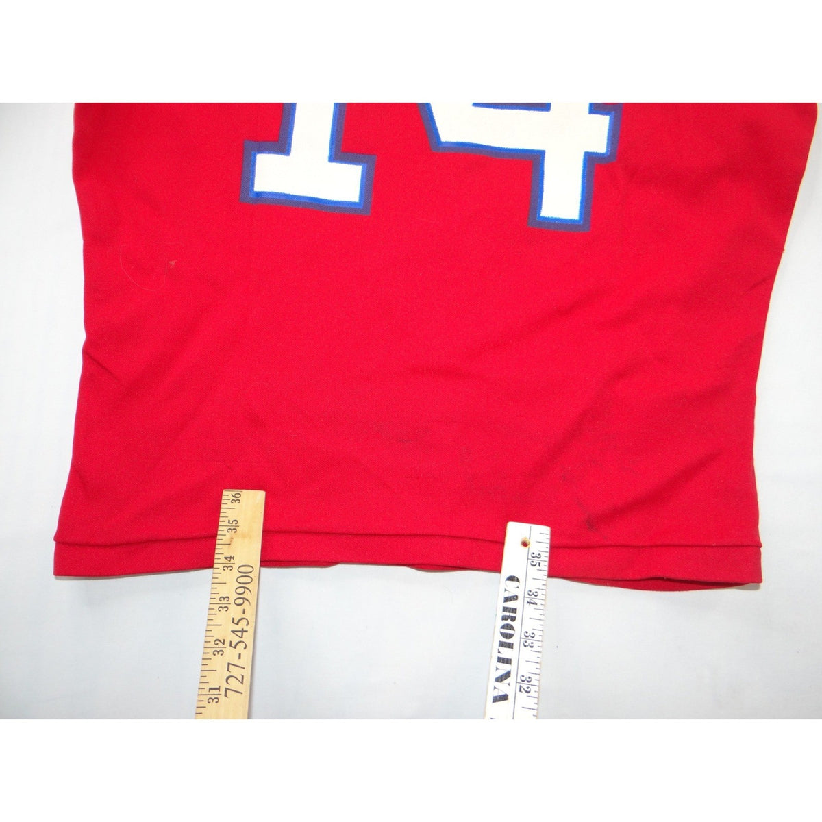 Vintage Rawlings NFL New England Patriots Jersey Red 14 Mens Medium USA