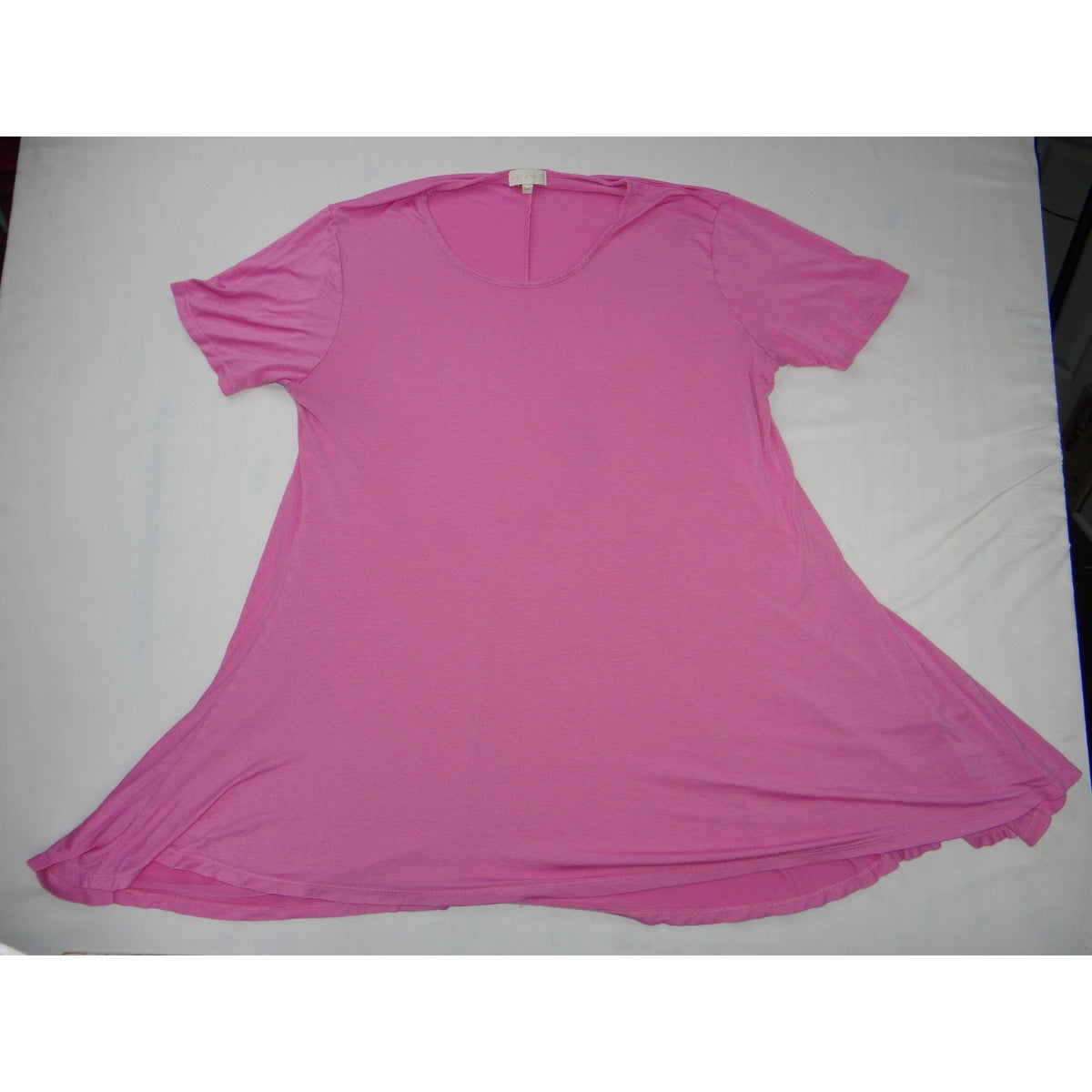 Lot of 3 Plus Size Red Pink Coral Tunics 2X XXL - Three Tunics Tops Bundle