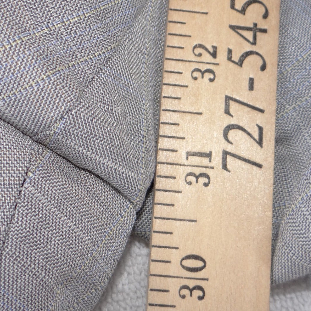 Evan Picone Grey Plaid Dress Pants Womens 18 Straight Leg Professional Workwear3