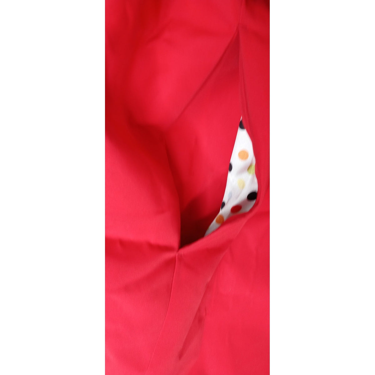 Vintage Drizzle Women's Red Hooded Belted Trench Coat Rain Jacket Size 14R9