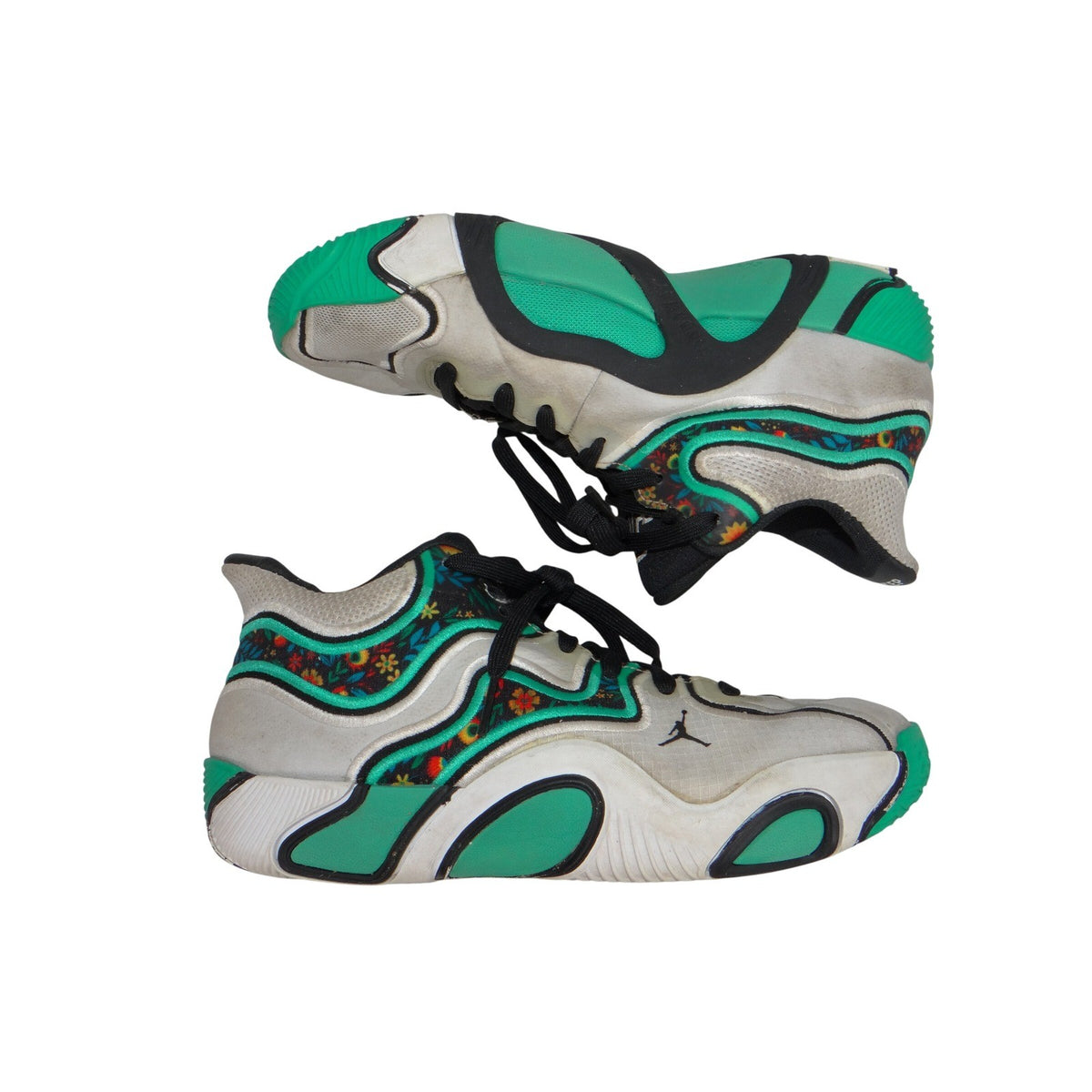 Jordan Tatum 1 Garden Party Kids Basketball Shoes White Green DZ3330 103 Size 6Y0