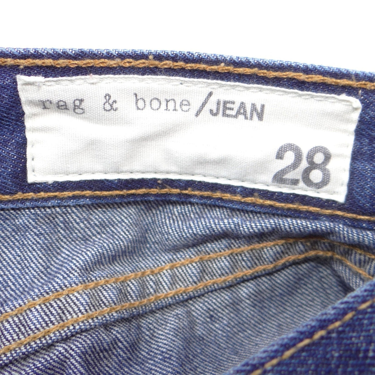 Rag & Bone JEAN Dark Wash Raw Hem Cut Off Denim Shorts Size 28 Blue1