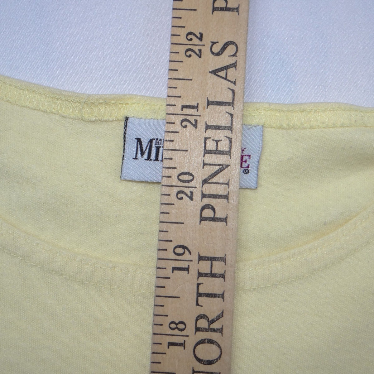 Michael Kathy Mims Cole Womens Sleeveless Knit Tank Top Pale Yellow Scoop Neck