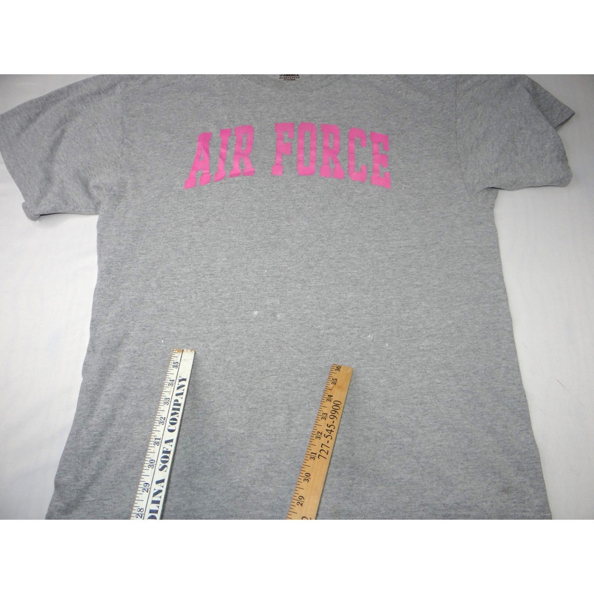 J America Sportswear Air Force Pink Graphic T Shirt XL Tee