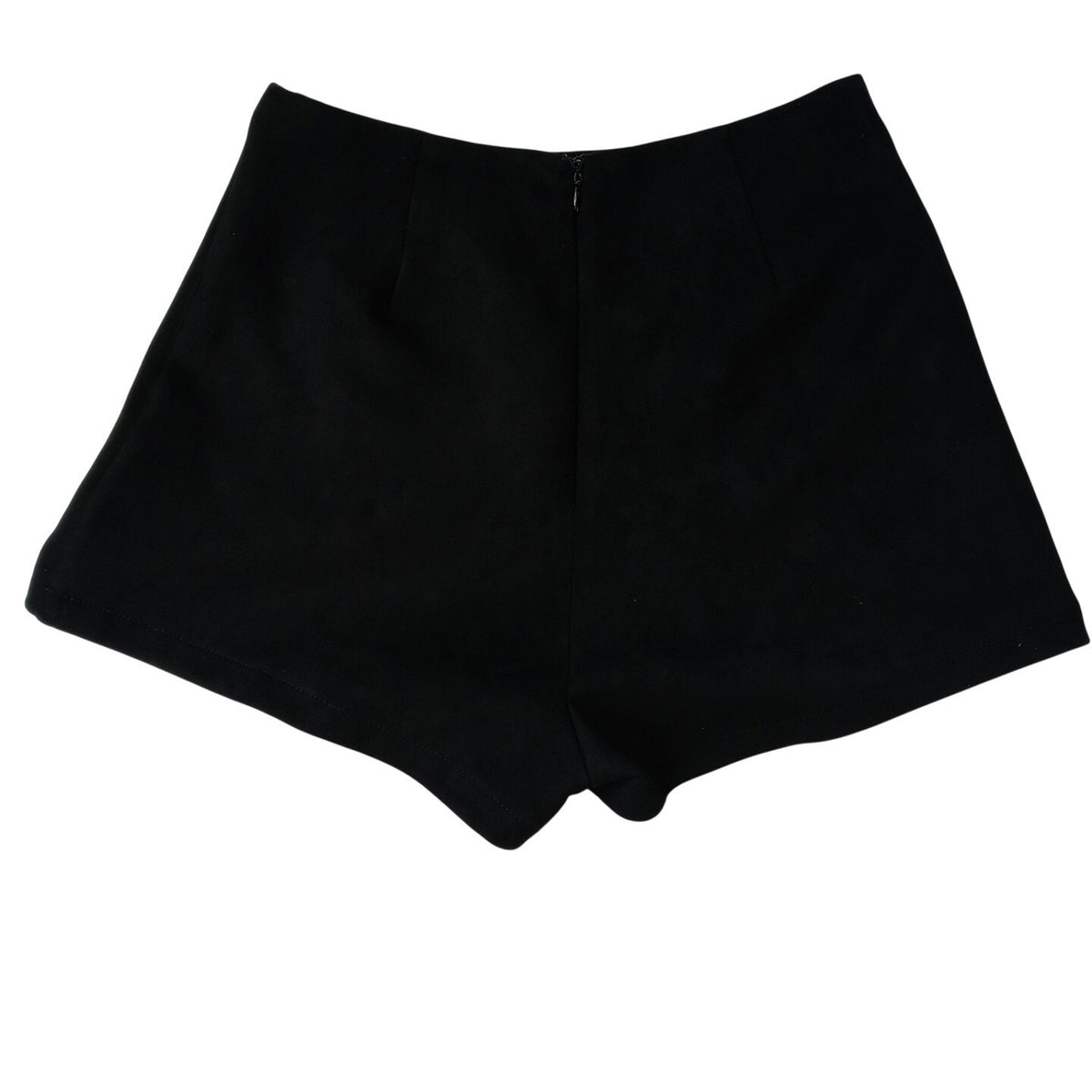 Black Wrap Skort Skirt Shorts Size M Polyester Spandex Casual