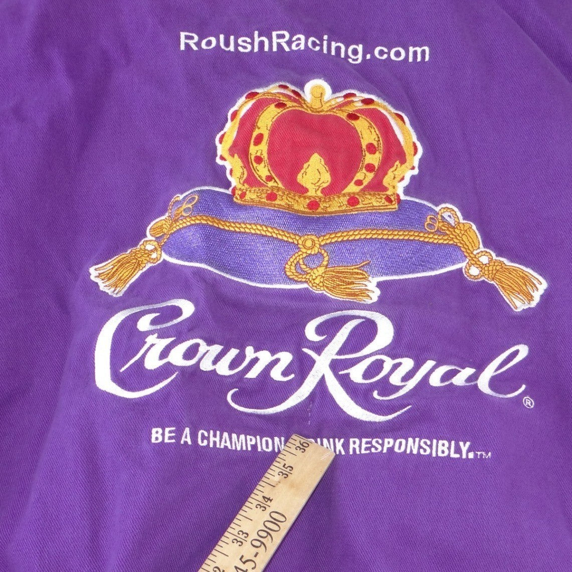Chase Authentics Crown Royal Roush Racing NASCAR Jacket Jamie McMurray Purple L11