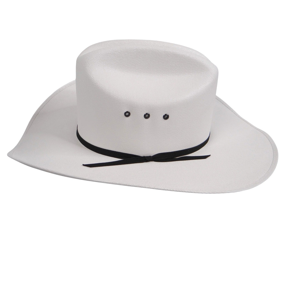 Smithbilt White Straw Cowboy Hat Cattleman Crease Wide Brim Western Hat 21821