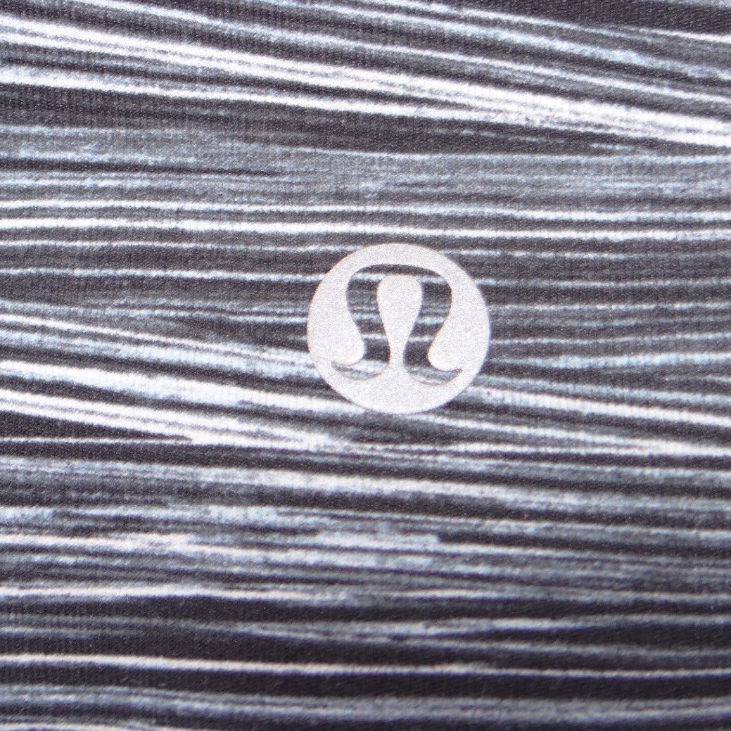 Lululemon High Rise Space Dye Mesh Panel Leggings Black Grey White Size 63