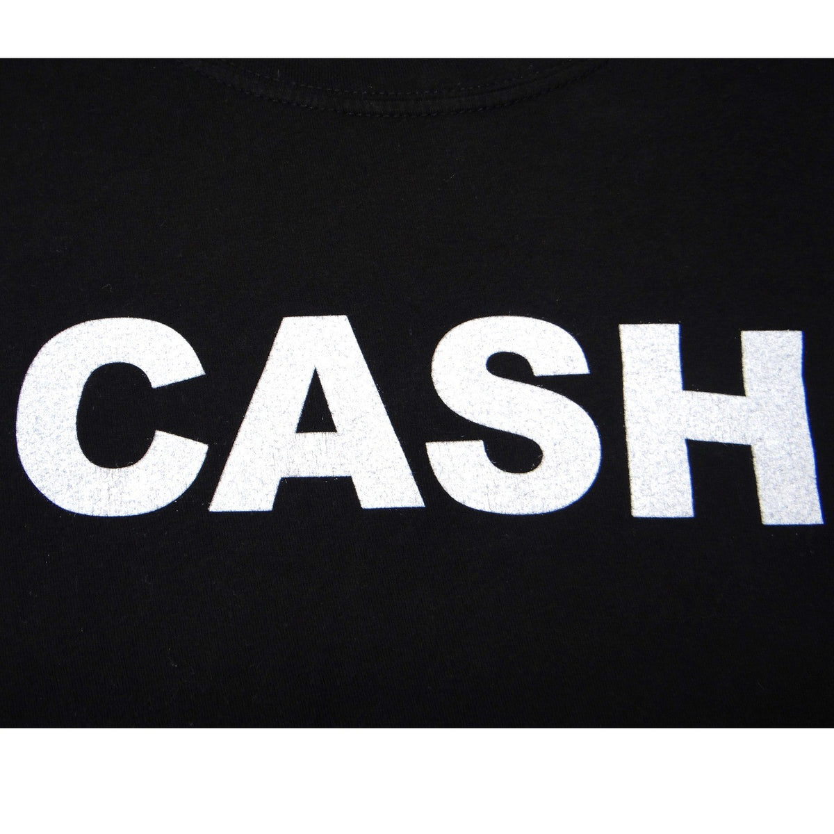 Johnny Cash Mens XL Black Graphic T-Shirt Short Sleeve Cotton Crew Neck 1678