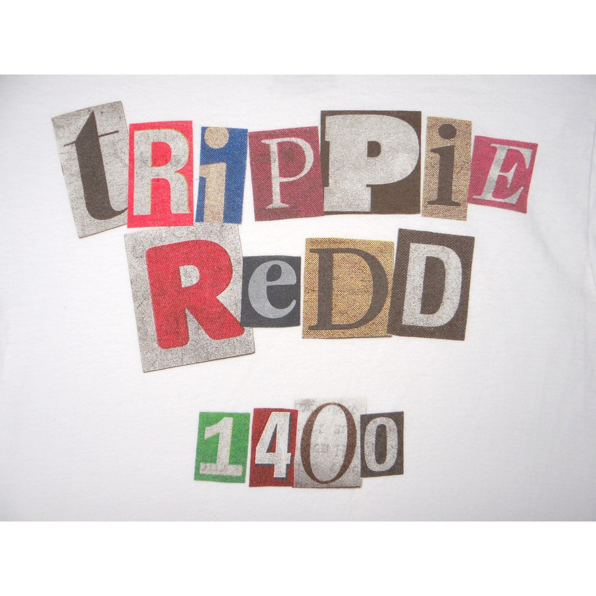 Trippie Redd 1400 Graphic T Shirt White Short Sleeve Men's Size Small