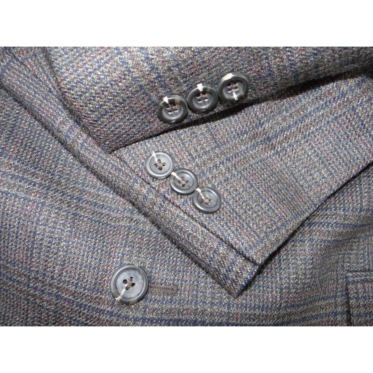 Famous Brands SK Wool Plaid Blazer Jacket Blazer9
