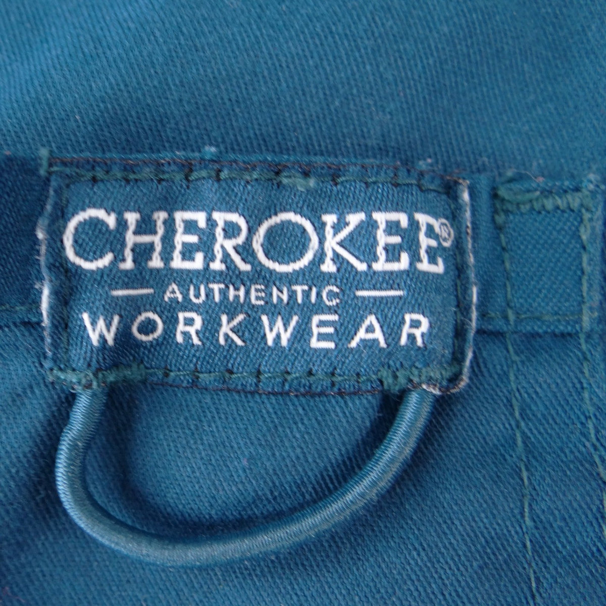 Cherokee Authentic Workwear Women Teal Blue Cargo Scrub Pants Large3