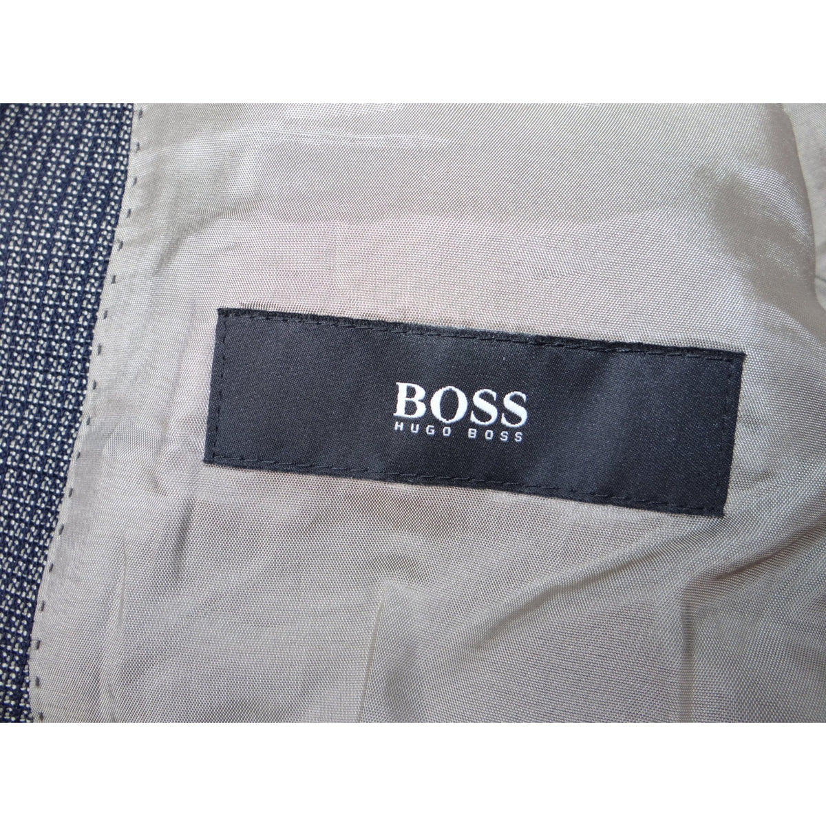 HUGO BOSS Men's Grey Check Wool Blend Blazer Sport Coat Size 42L4