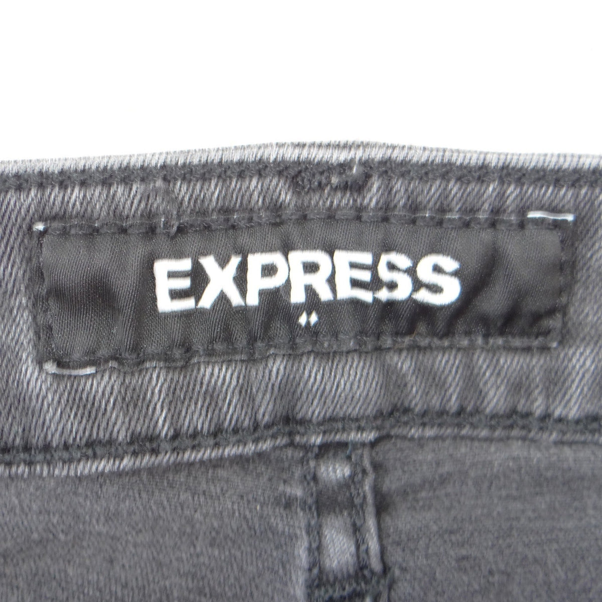Express Mens Hyper Stretch Slim Skinny Jeans Grey Faded Wash1