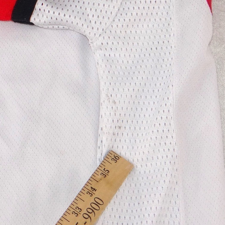 NFL Kansas City Chiefs Jersey White Red Mesh V Neck Youth Large 16/186