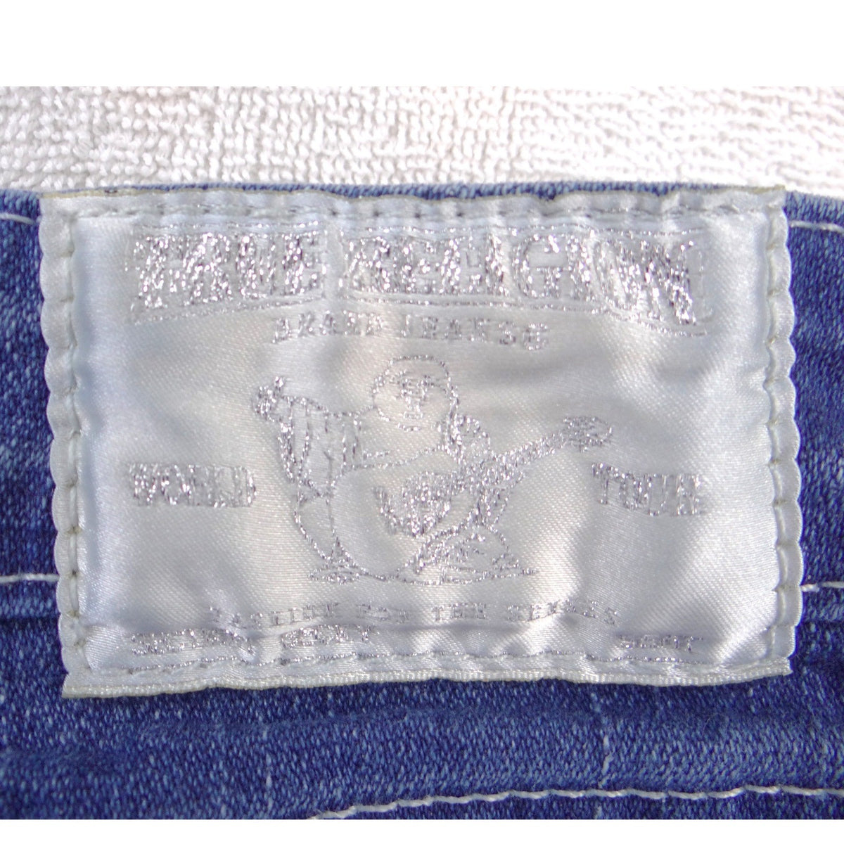 True Religion Joey Bootcut Jeans Womens 31 Medium Wash Blue Made in USA Y2K Low4