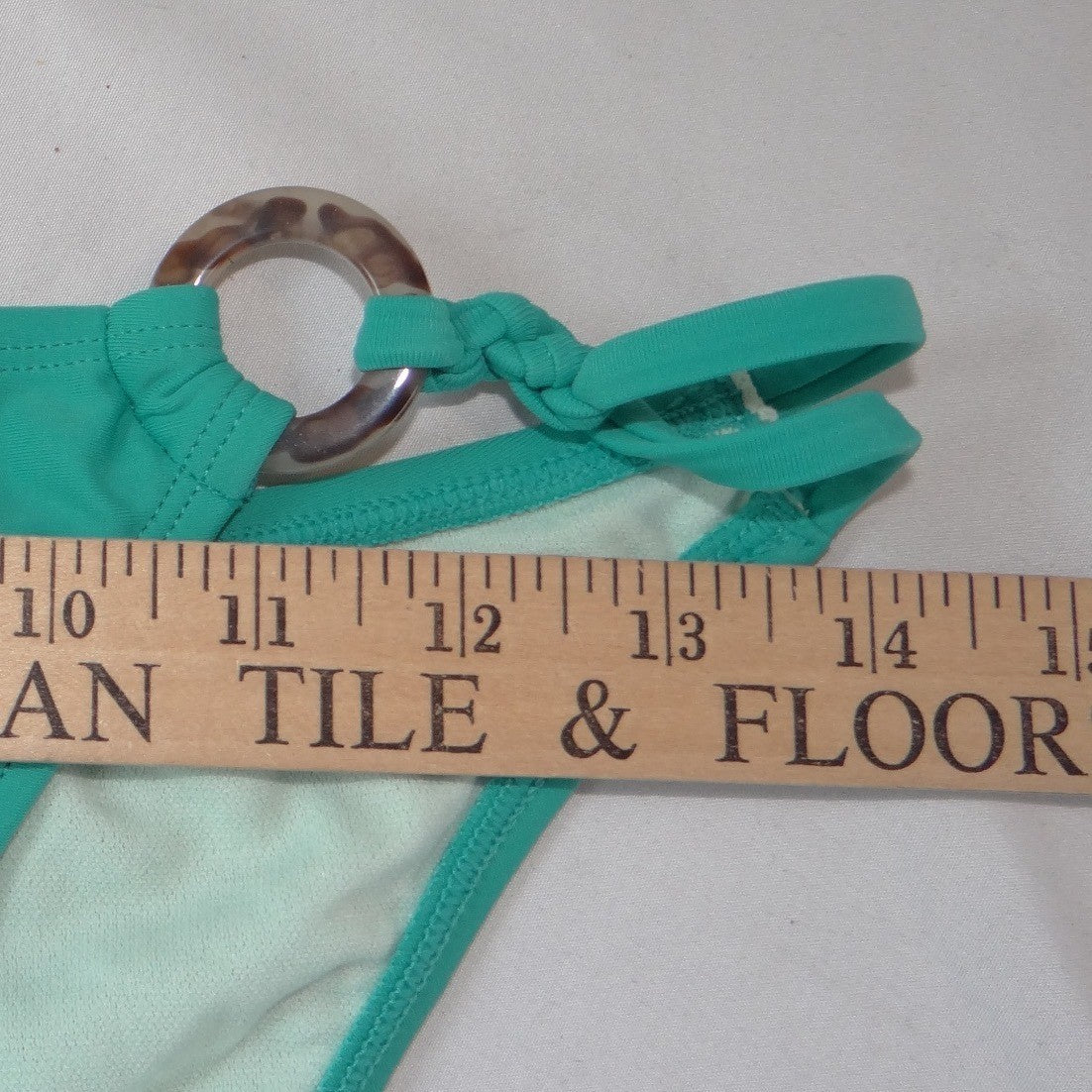 NWT Cupshe Teal Green Ring Detail Braided Wrap Bikini Set Size M10