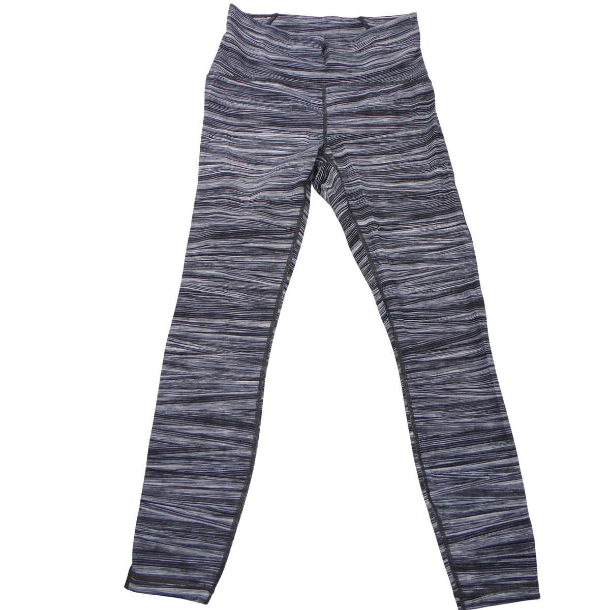 Lululemon High Rise Space Dye Mesh Panel Leggings Black Grey White Size 60