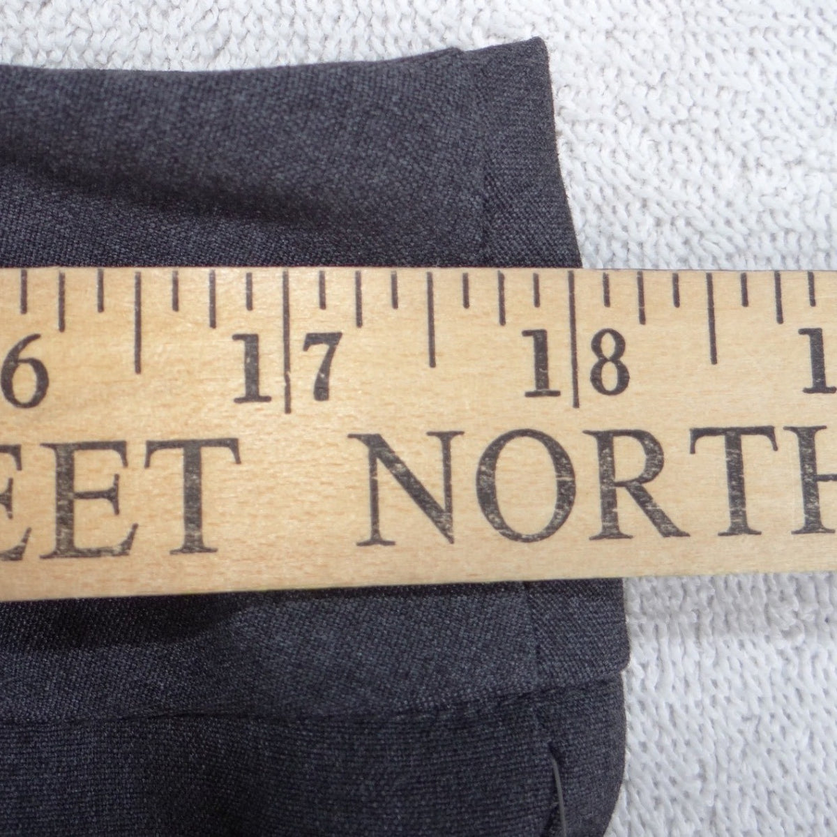 NWT Covington Essentials Petite Curvy Fit Wide Leg Dress Pants Gray 14P9