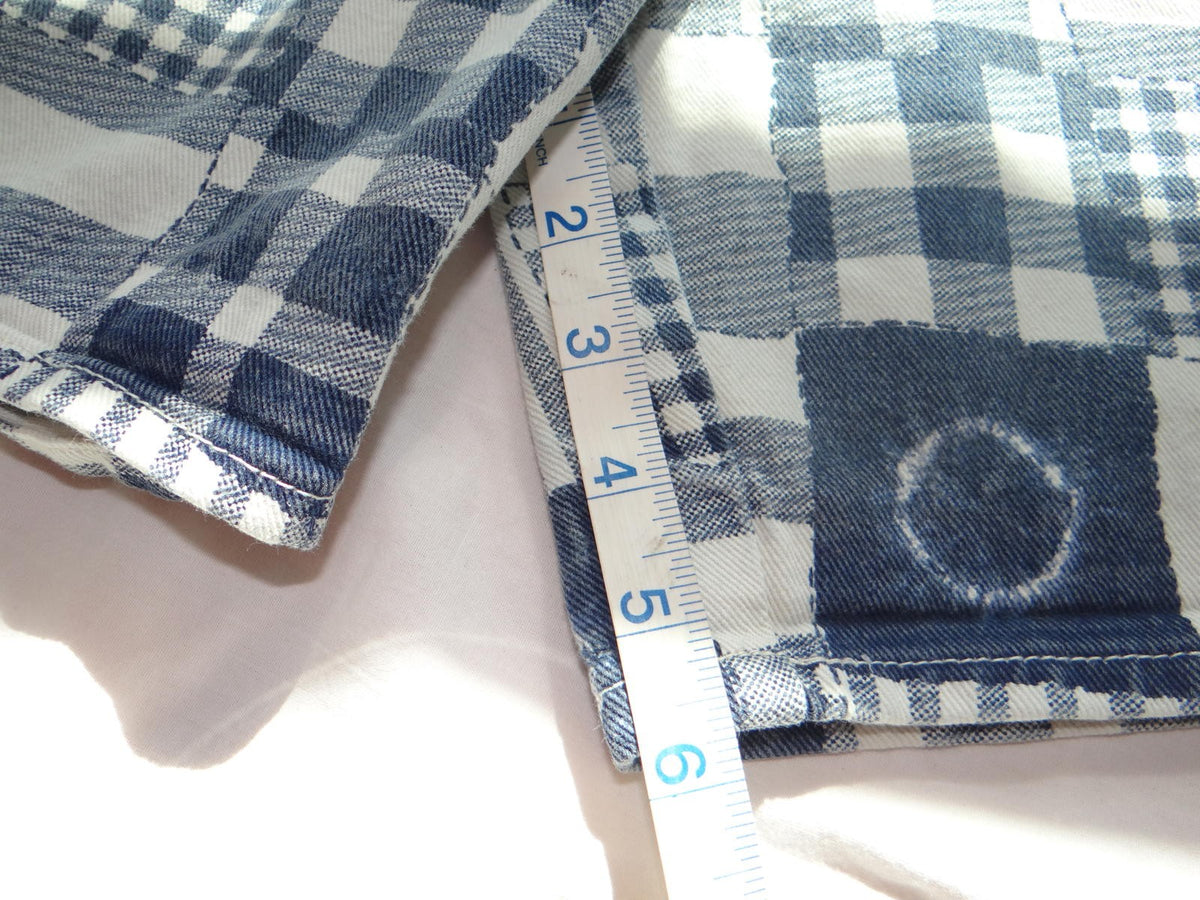 Women's Patchwork Pattern Casual Shorts XXS Size 0-2
