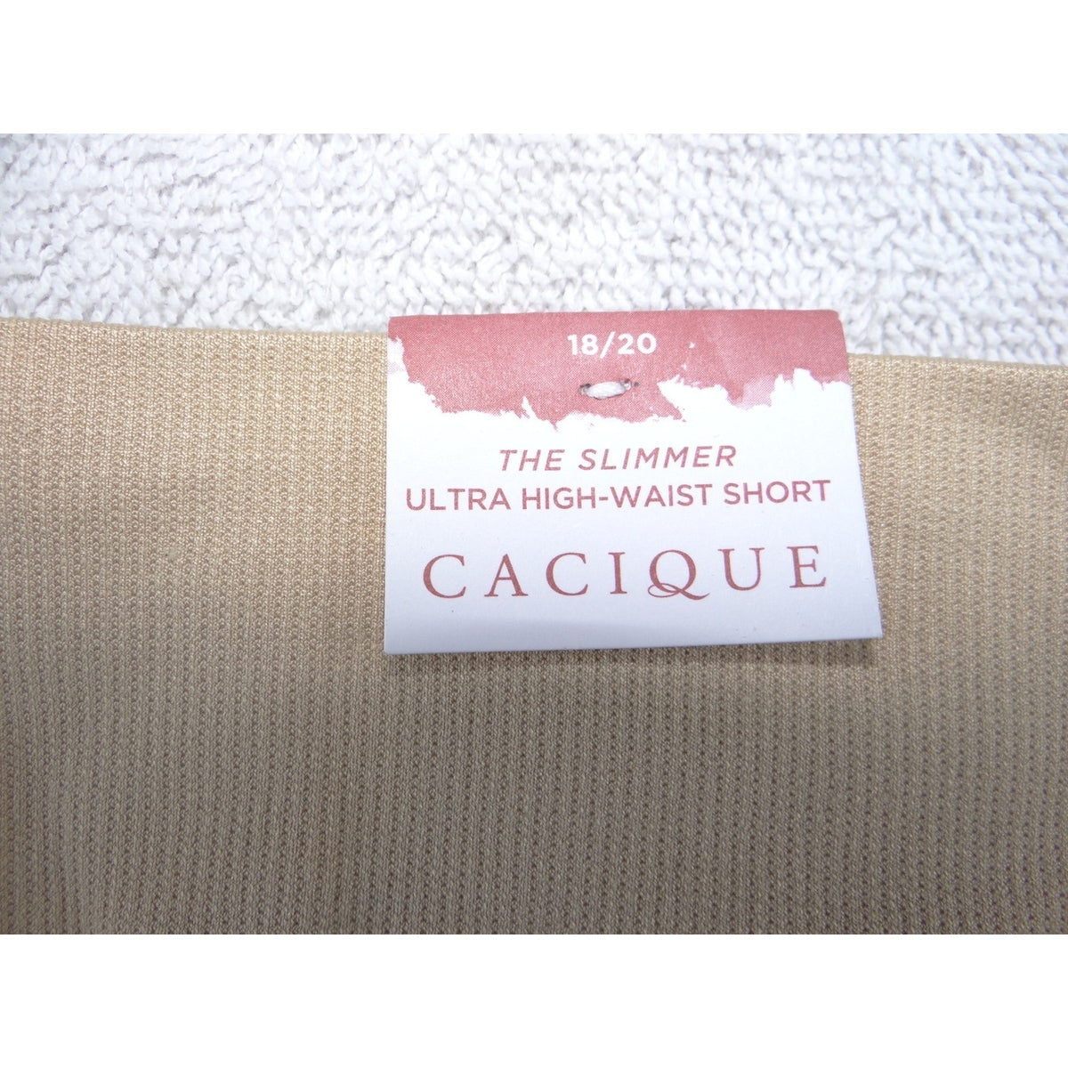 Cacique The Slimmer Ultra High-Waist Shapewear Shorts Beige Womens 18/20 NEW4
