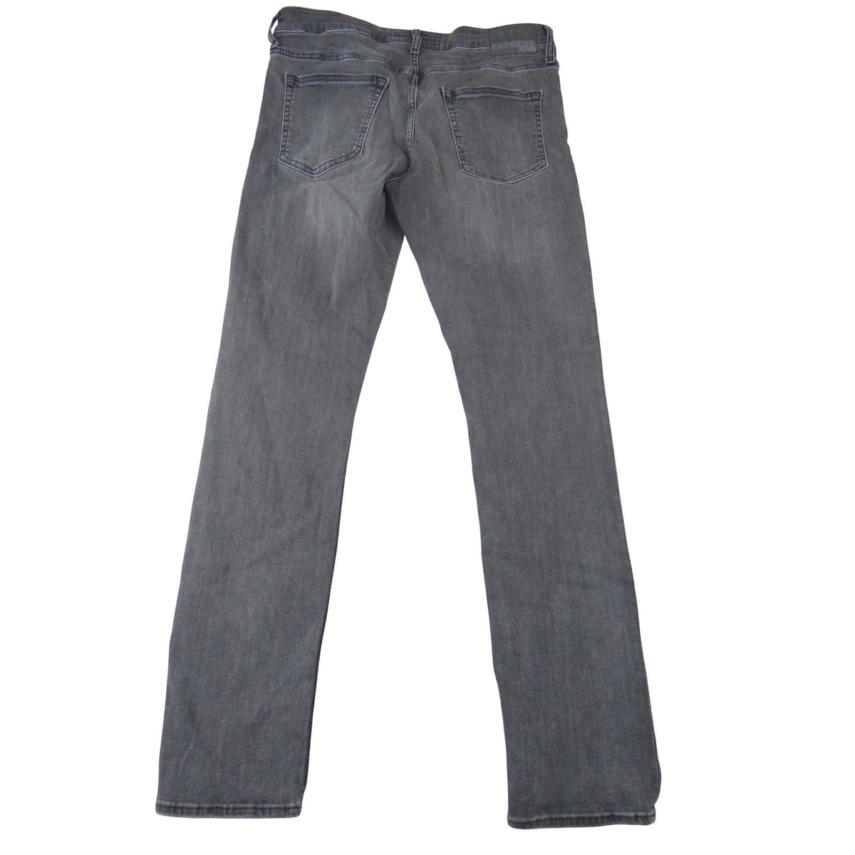 Express Mens Hyper Stretch Slim Skinny Jeans Grey Faded Wash3