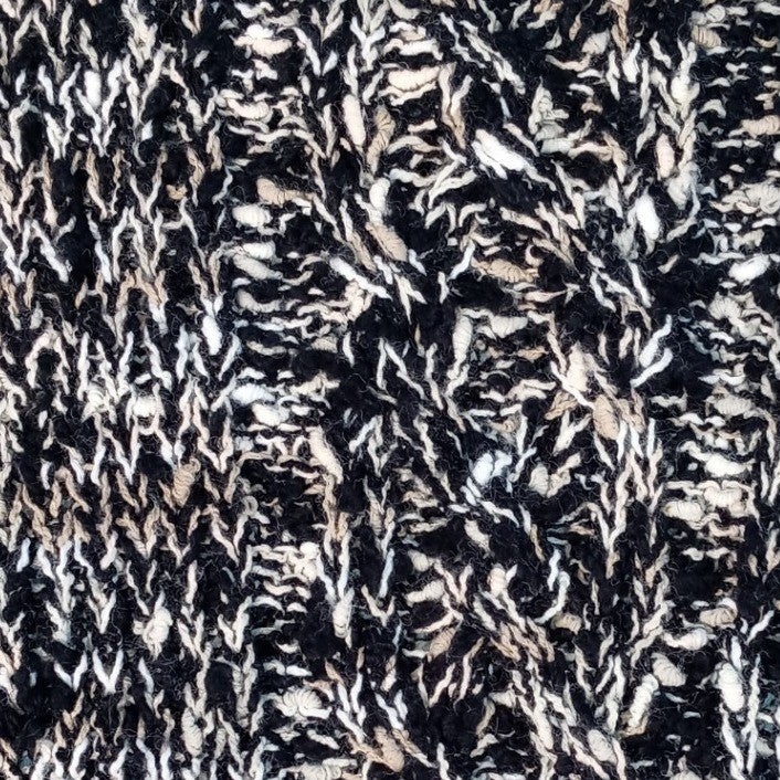 Vintage Razz m' Tazz Black White Textured Knit Sweater Women's Large Acrylic5