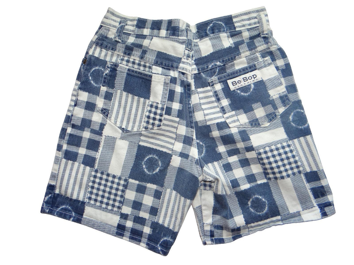 Women's Patchwork Pattern Casual Shorts XXS Size 0-2
