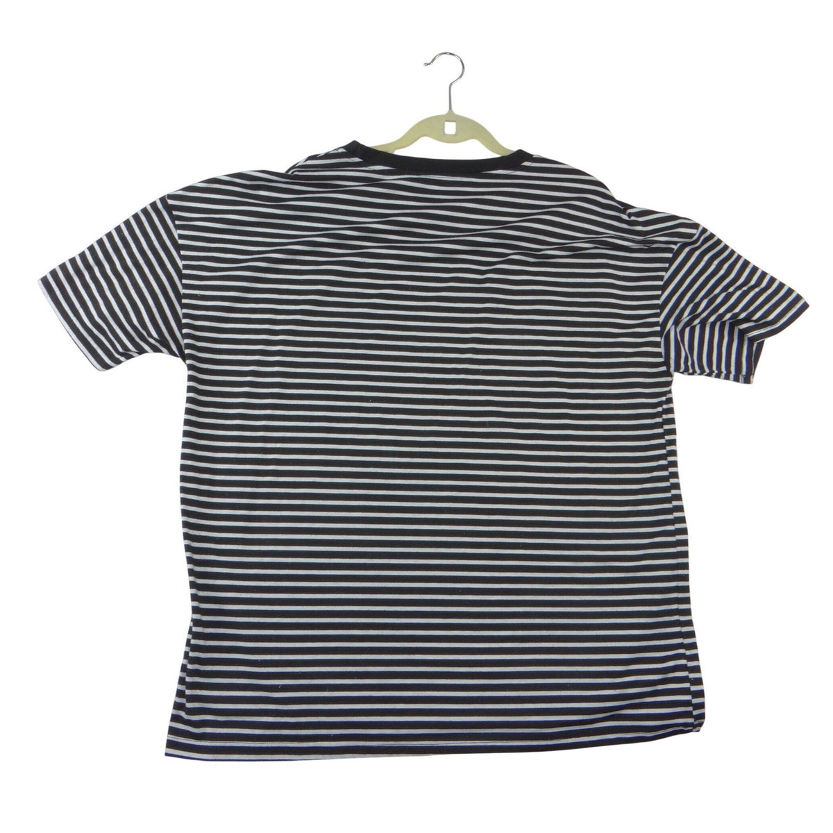 Mens Black White Striped Weekender Superior Graphic Short Sleeve T Shirt1