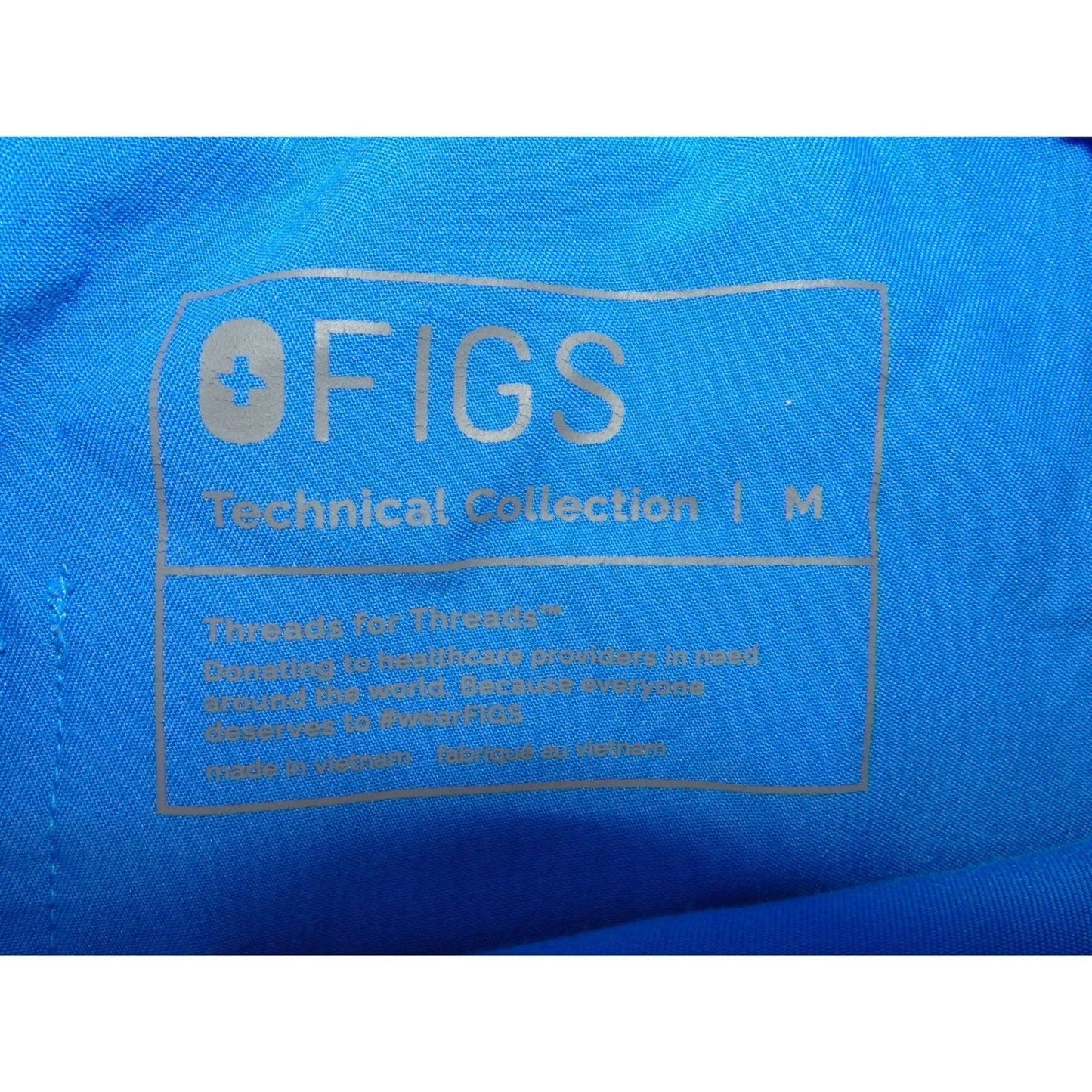 FIGS Technical Collection Royal Blue Scrub Pants Mens Medium TM3001 Drawstring2