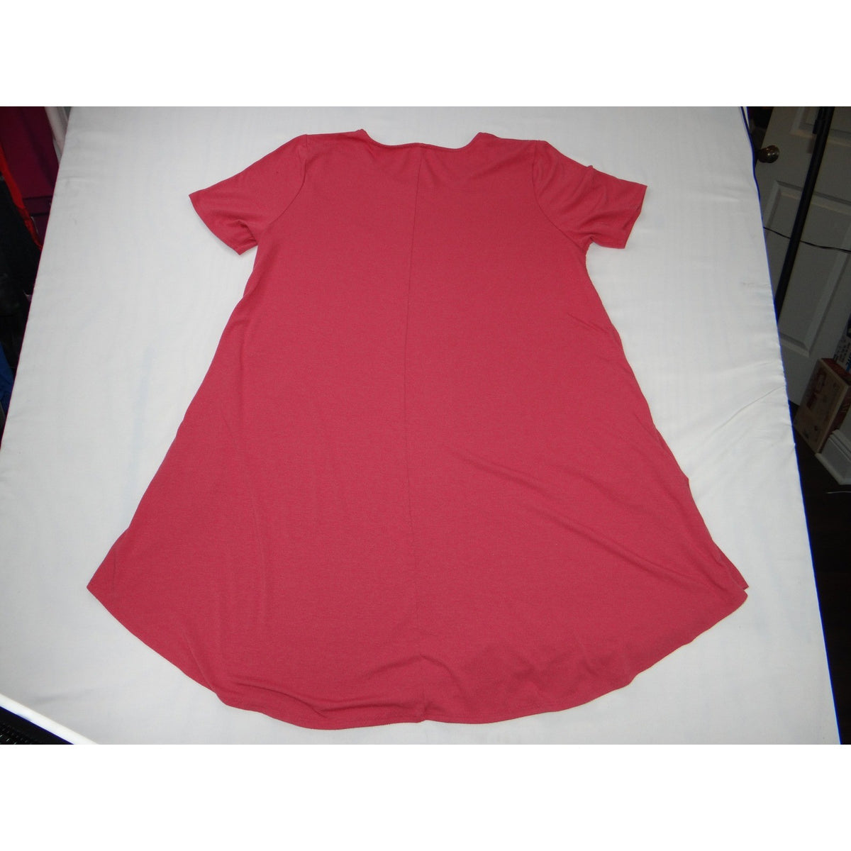Lot of 3 Plus Size Red Pink Coral Tunics 2X XXL - Three Tunics Tops Bundle