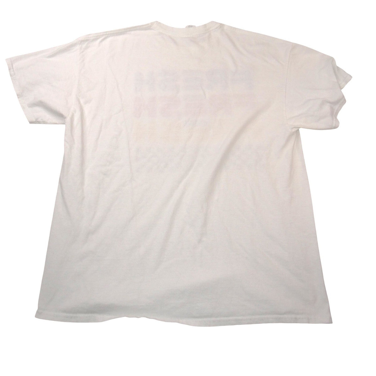 Vintage Gildan Fresh Triple Graphic Mens XL White Checkered Short Sleeve Tee