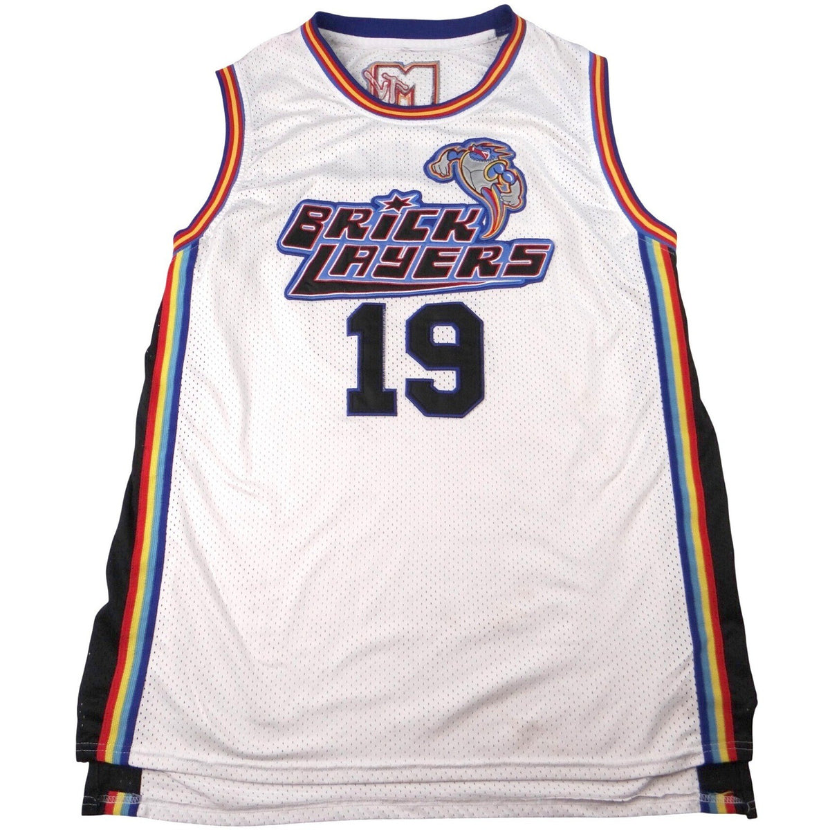 MTV Brick Layers Jersey 19 Kalith XXXL White Basketball Music Television